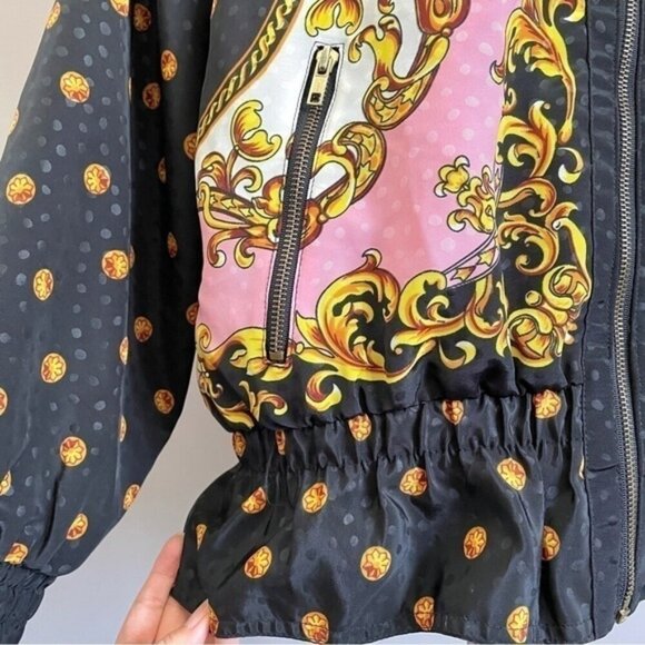 Vintage Baroque Batwing Lined Windbreaker / Light Jacket - Medium - Picture 5 of 11